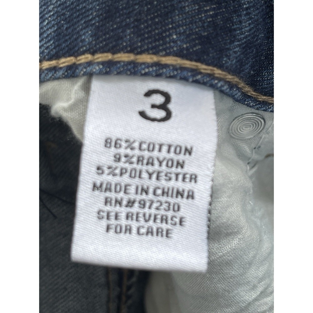 Almost Famous Women's Distressed Blue Denim Jeans, Size 3 - Picture 13 of 13